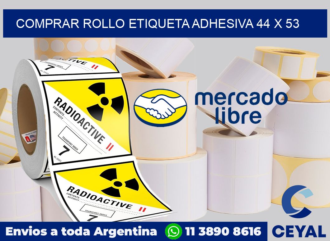 Comprar rollo etiqueta adhesiva 44 x 53