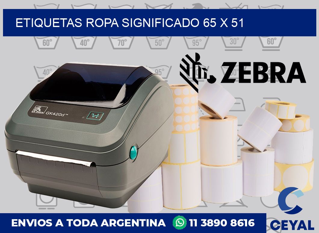 Etiquetas ropa significado 65 x 51
