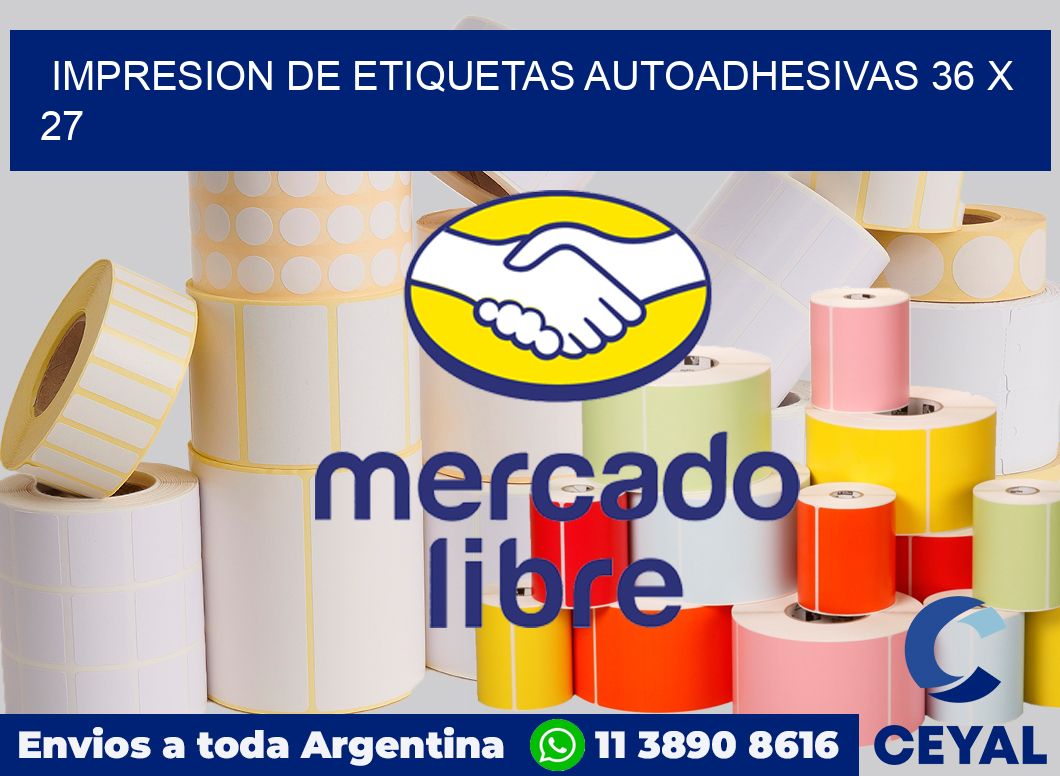 Impresion de etiquetas autoadhesivas 36 x 27