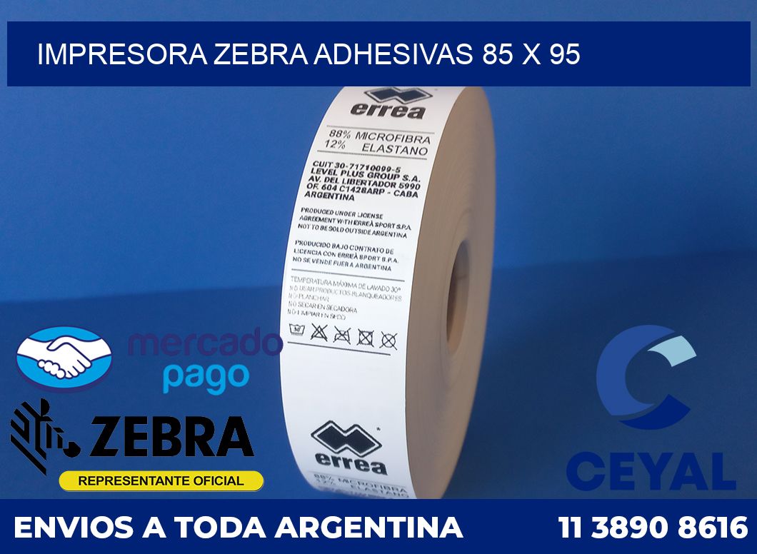 Impresora Zebra adhesivas 85 x 95