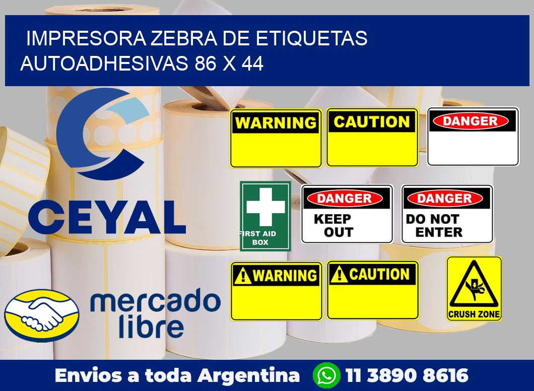 Impresora Zebra de etiquetas autoadhesivas 86 x 44