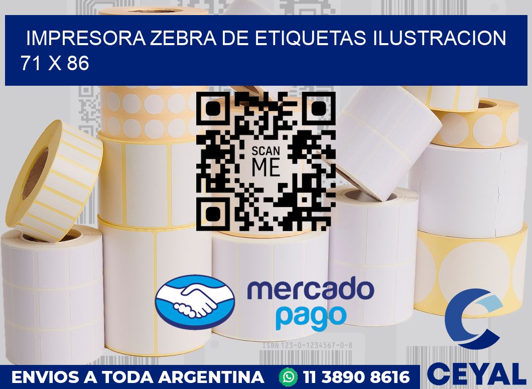 Impresora Zebra de etiquetas ilustracion 71 x 86