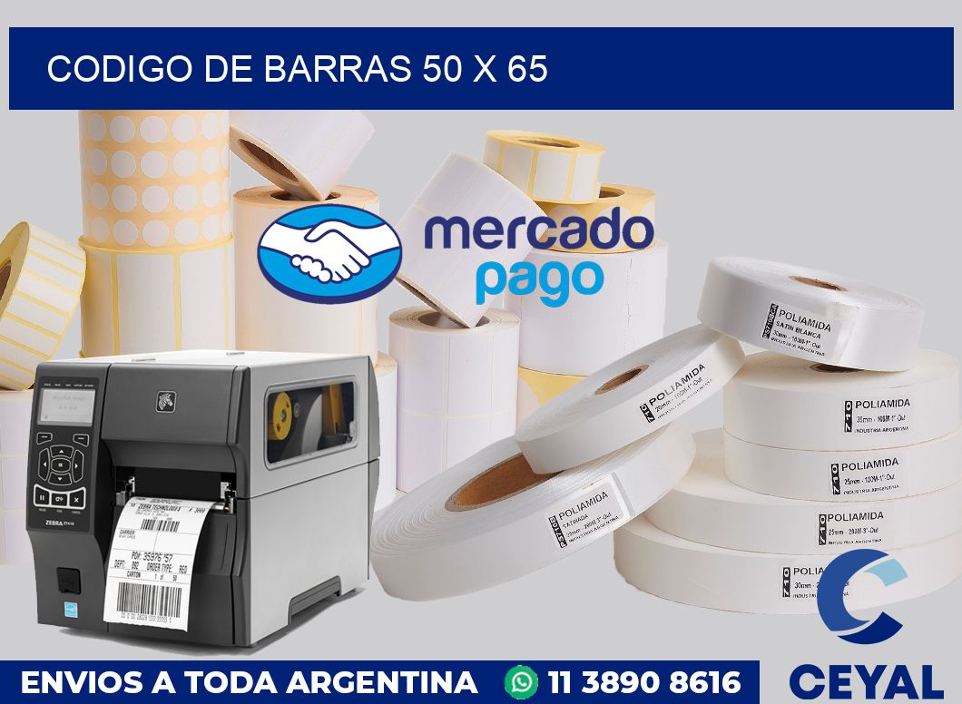 codigo de barras 50 x 65