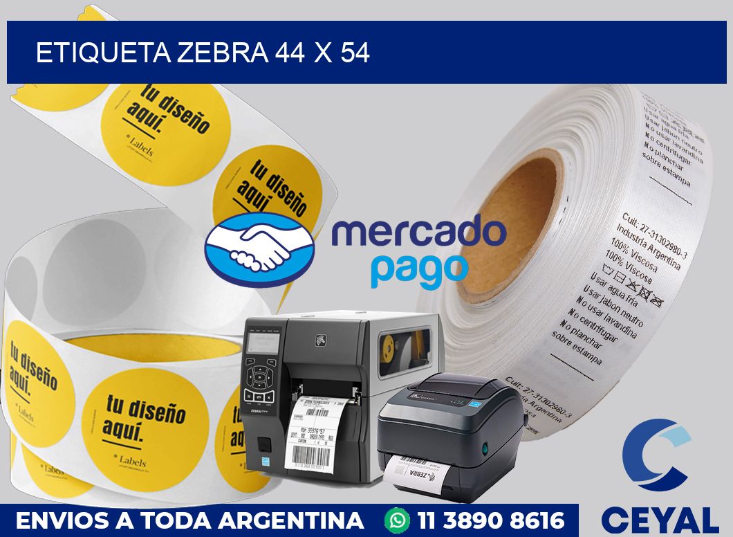 etiqueta zebra 44 x 54