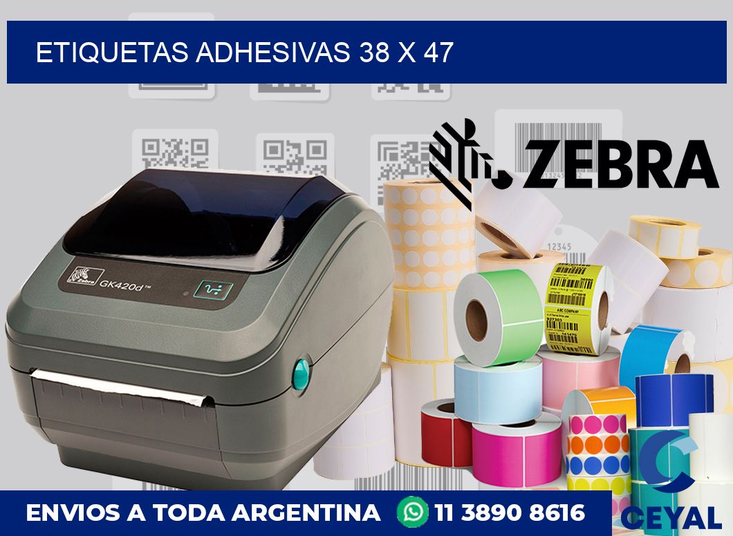 etiquetas adhesivas 38 x 47