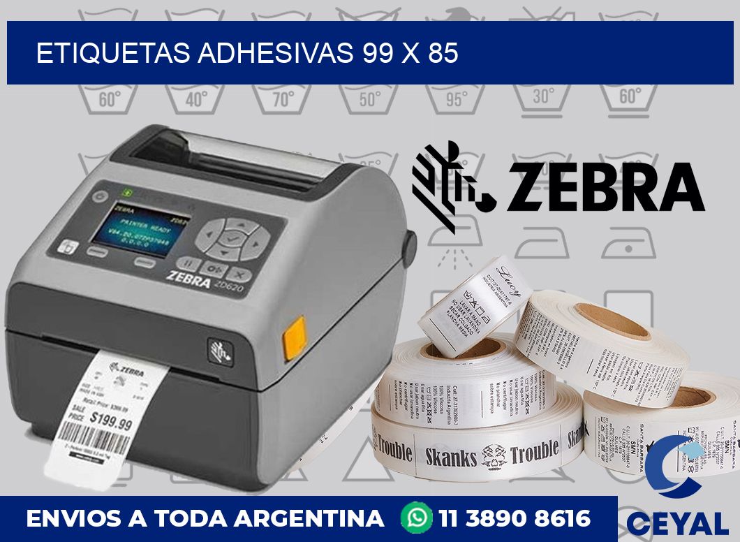 etiquetas adhesivas 99 x 85