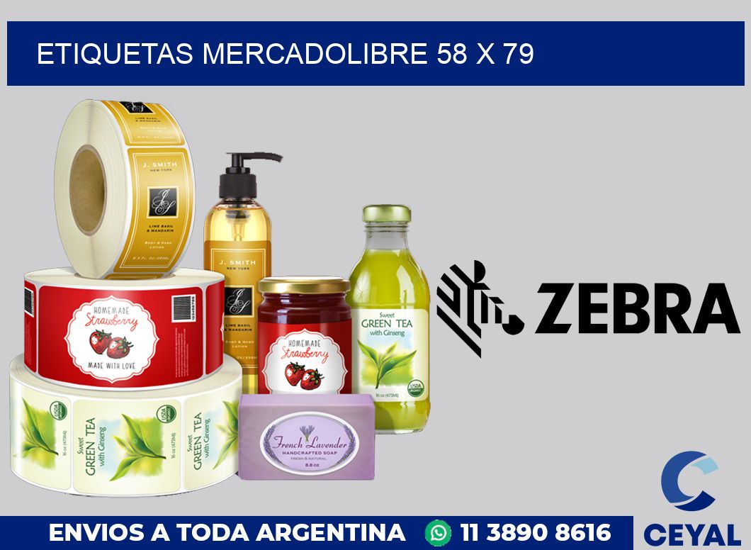 etiquetas mercadolibre 58 x 79