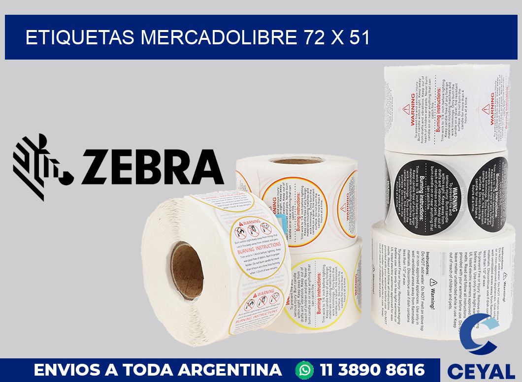 etiquetas mercadolibre 72 x 51