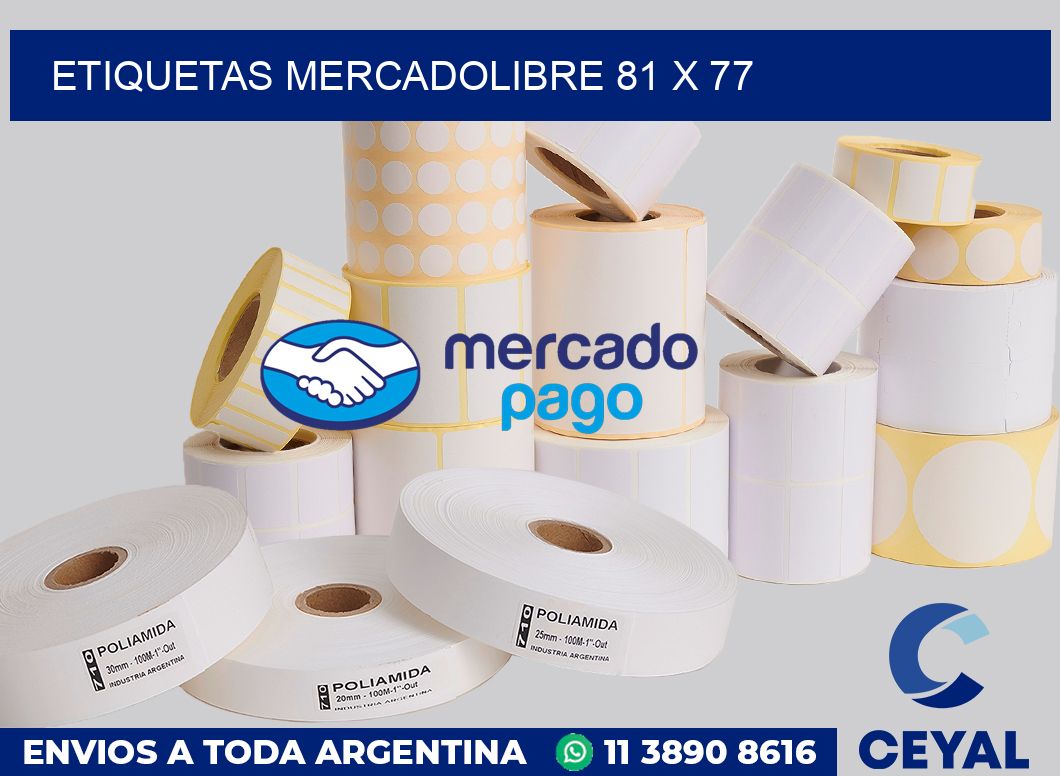 etiquetas mercadolibre 81 x 77