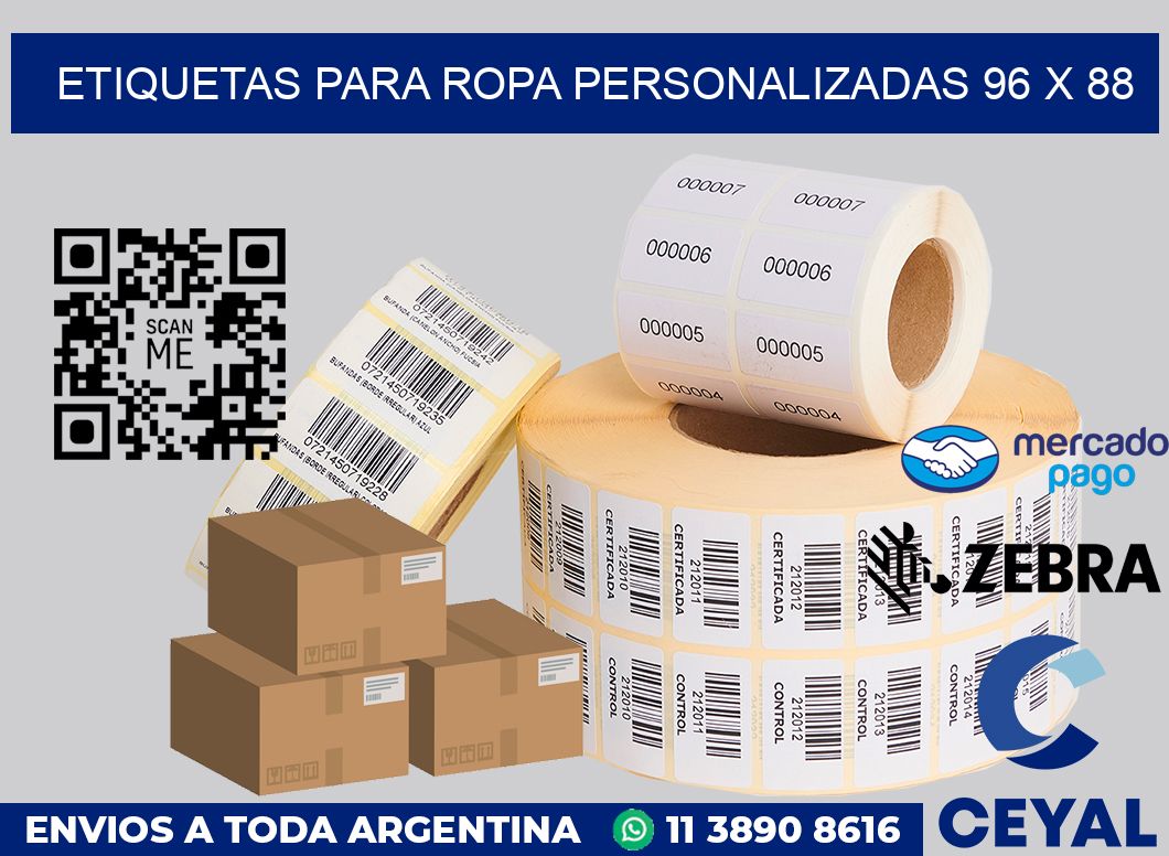 etiquetas para ropa personalizadas 96 x 88