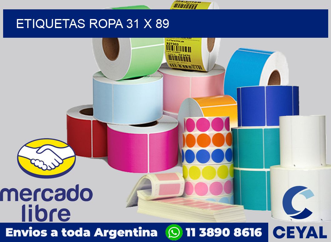 etiquetas ropa 31 x 89