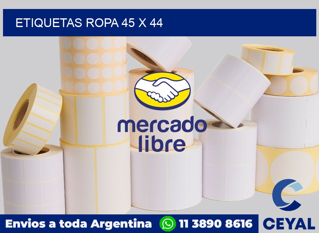 etiquetas ropa 45 x 44