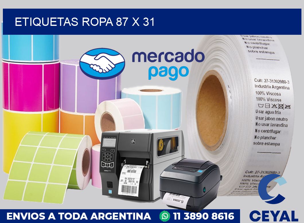 etiquetas ropa 87 x 31