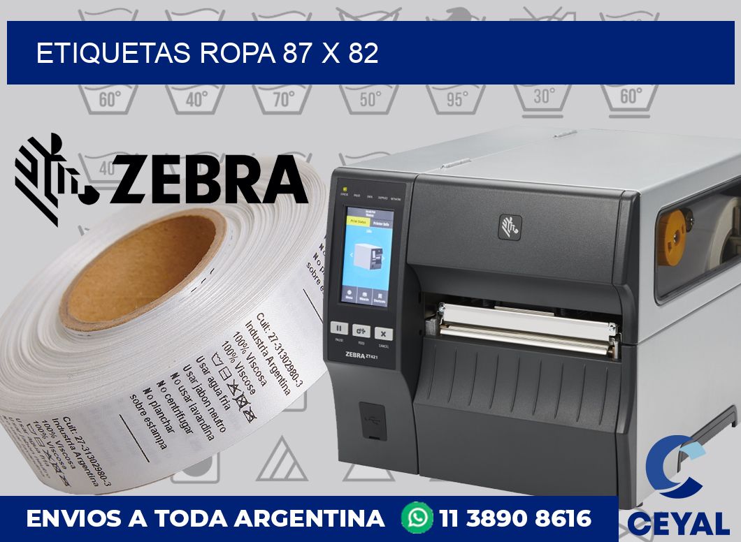 etiquetas ropa 87 x 82
