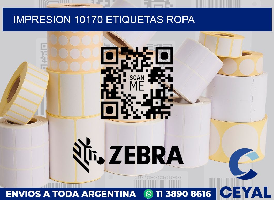 impresion 10170 etiquetas ropa