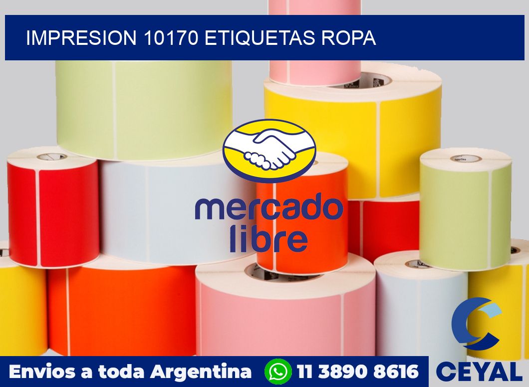 impresion 10170 etiquetas ropa