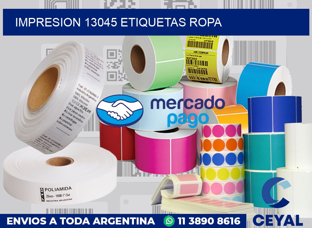 impresion 13045 etiquetas ropa