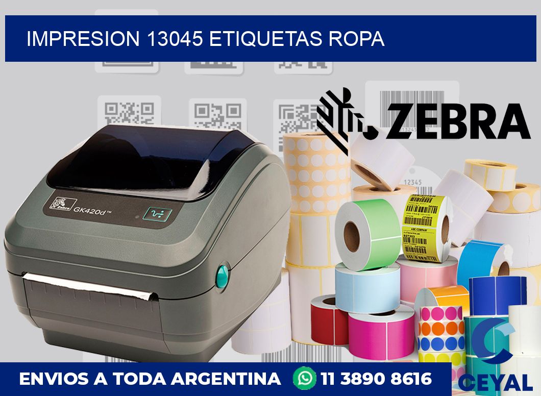 impresion 13045 etiquetas ropa