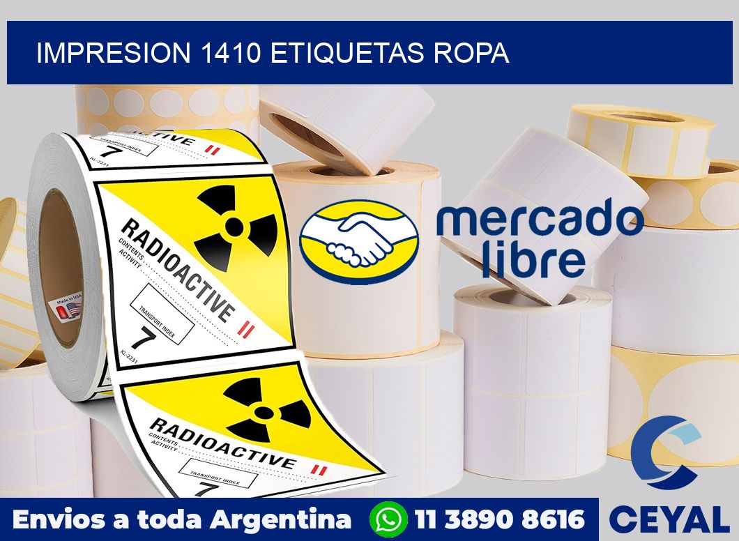 impresion 1410 etiquetas ropa