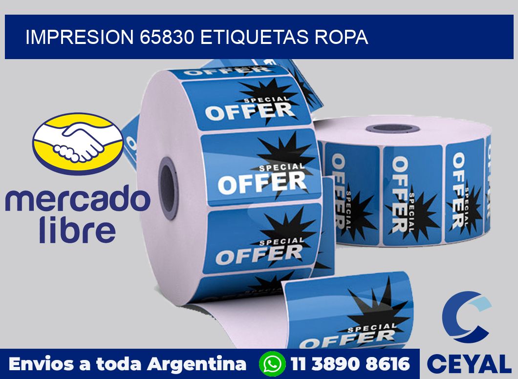 impresion 65830 etiquetas ropa