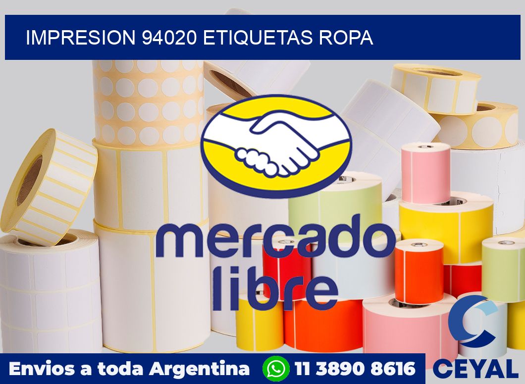 impresion 94020 etiquetas ropa