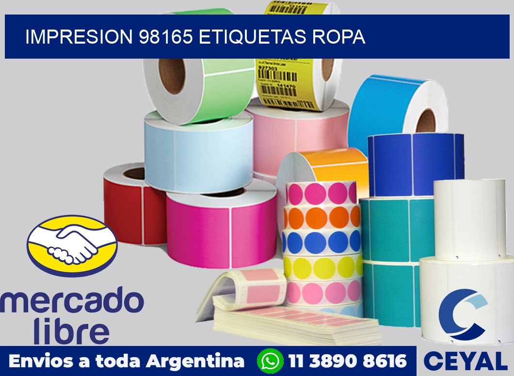 impresion 98165 etiquetas ropa