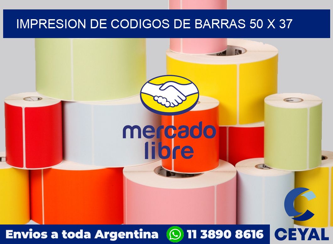 impresion de codigos de barras 50 x 37