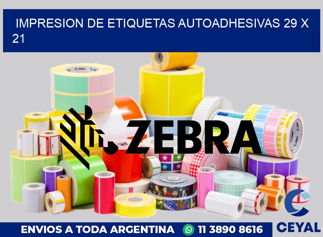 impresion de etiquetas autoadhesivas 29 x 21