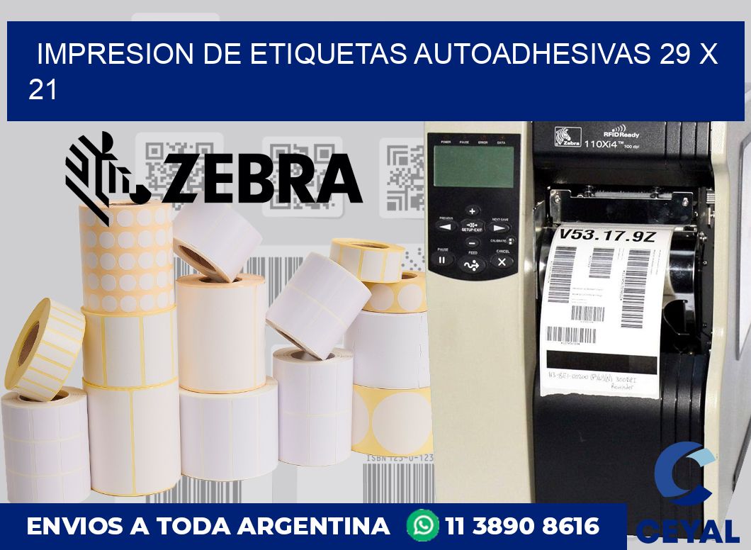 impresion de etiquetas autoadhesivas 29 x 21