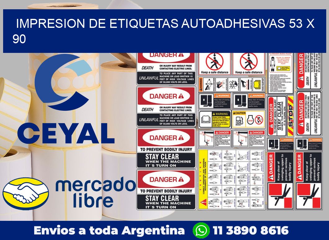 impresion de etiquetas autoadhesivas 53 x 90