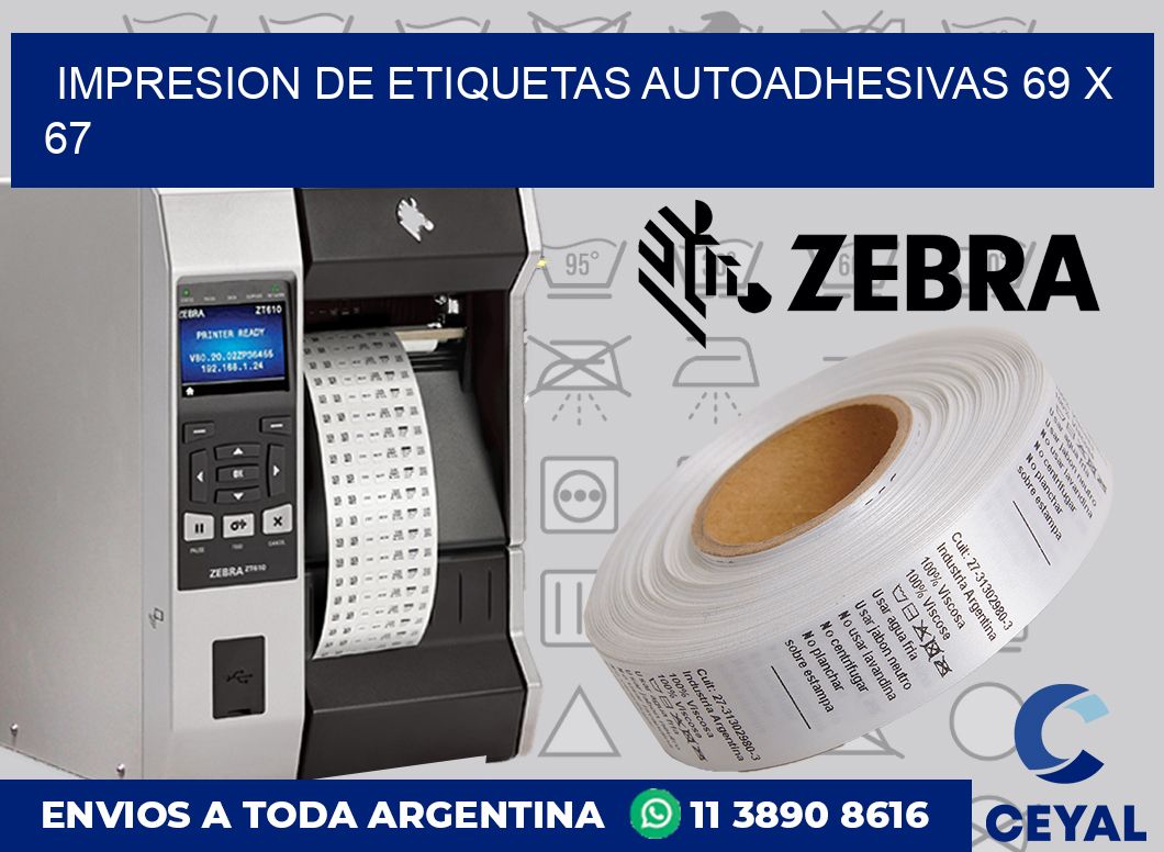 impresion de etiquetas autoadhesivas 69 x 67