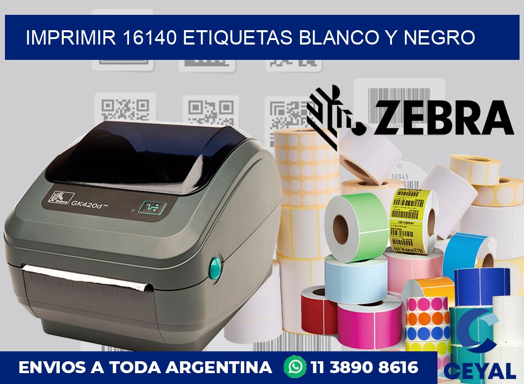 imprimir 16140 etiquetas blanco y negro