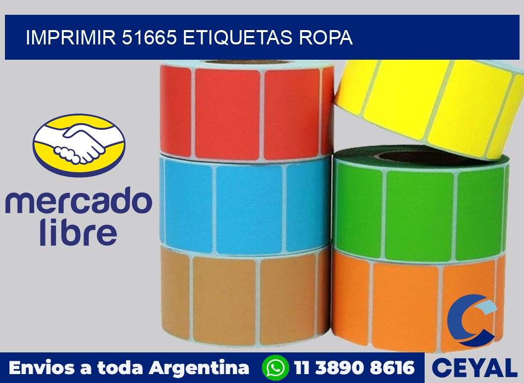 imprimir 51665 etiquetas ropa