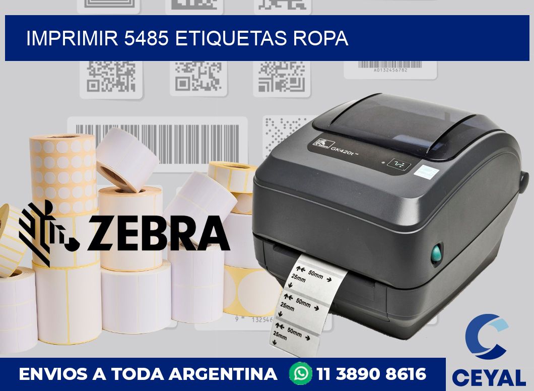 imprimir 5485 etiquetas ropa