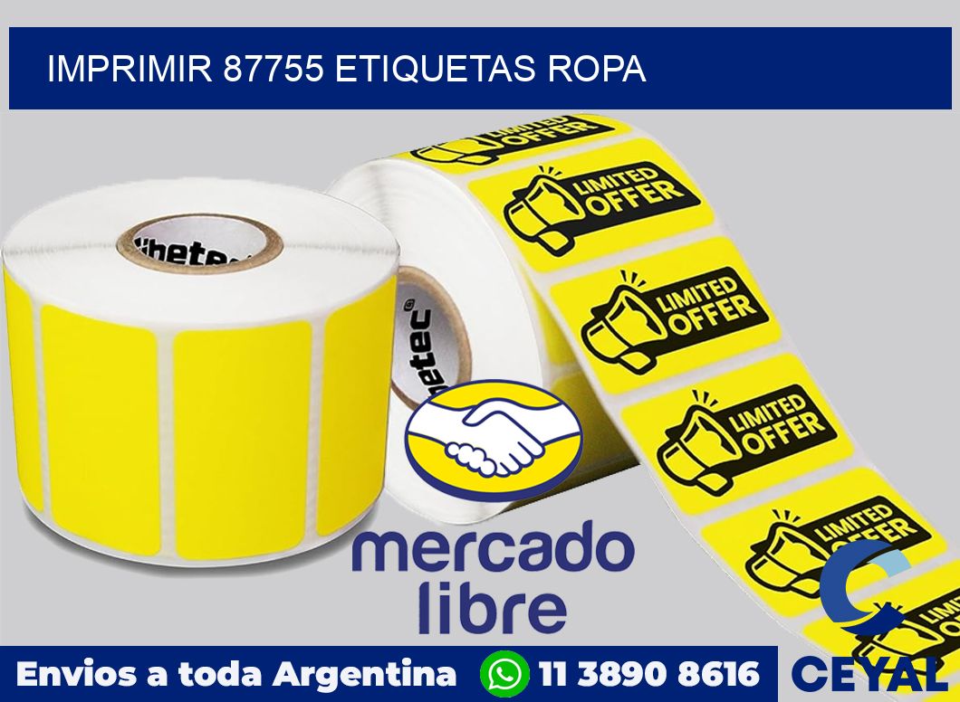 imprimir 87755 etiquetas ropa