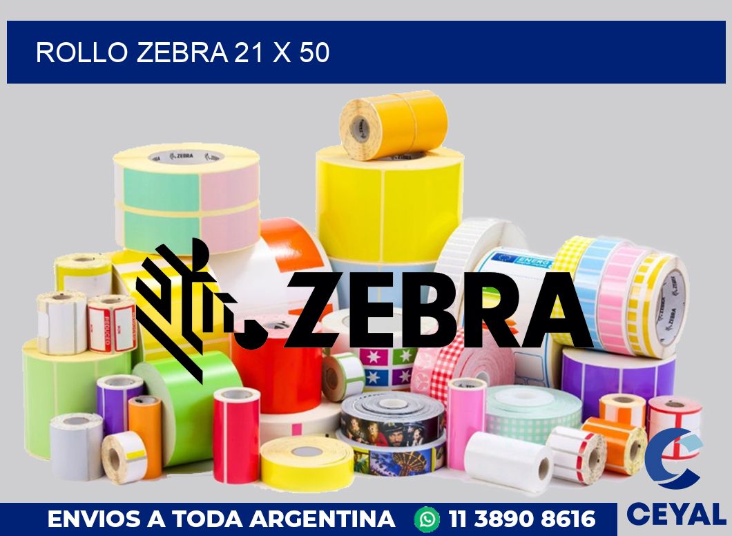 rollo zebra 21 x 50