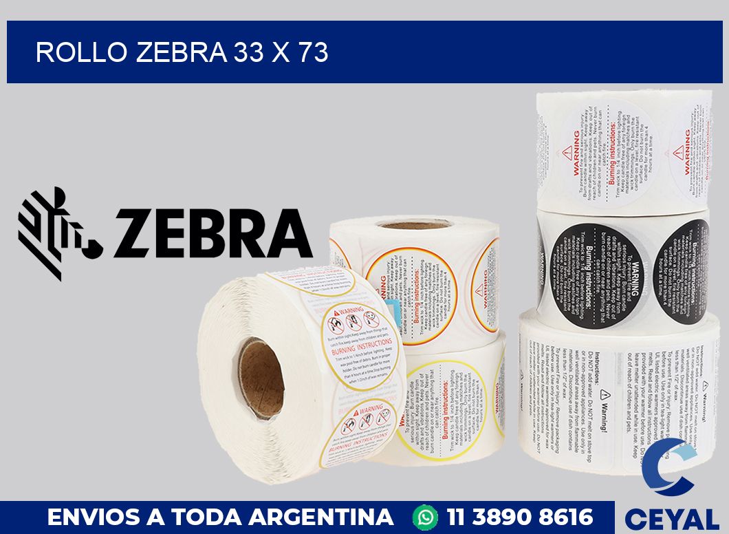 rollo zebra 33 x 73