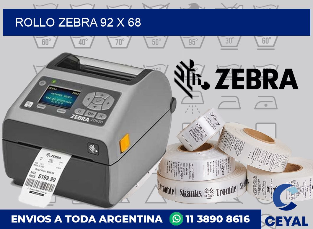 rollo zebra 92 x 68
