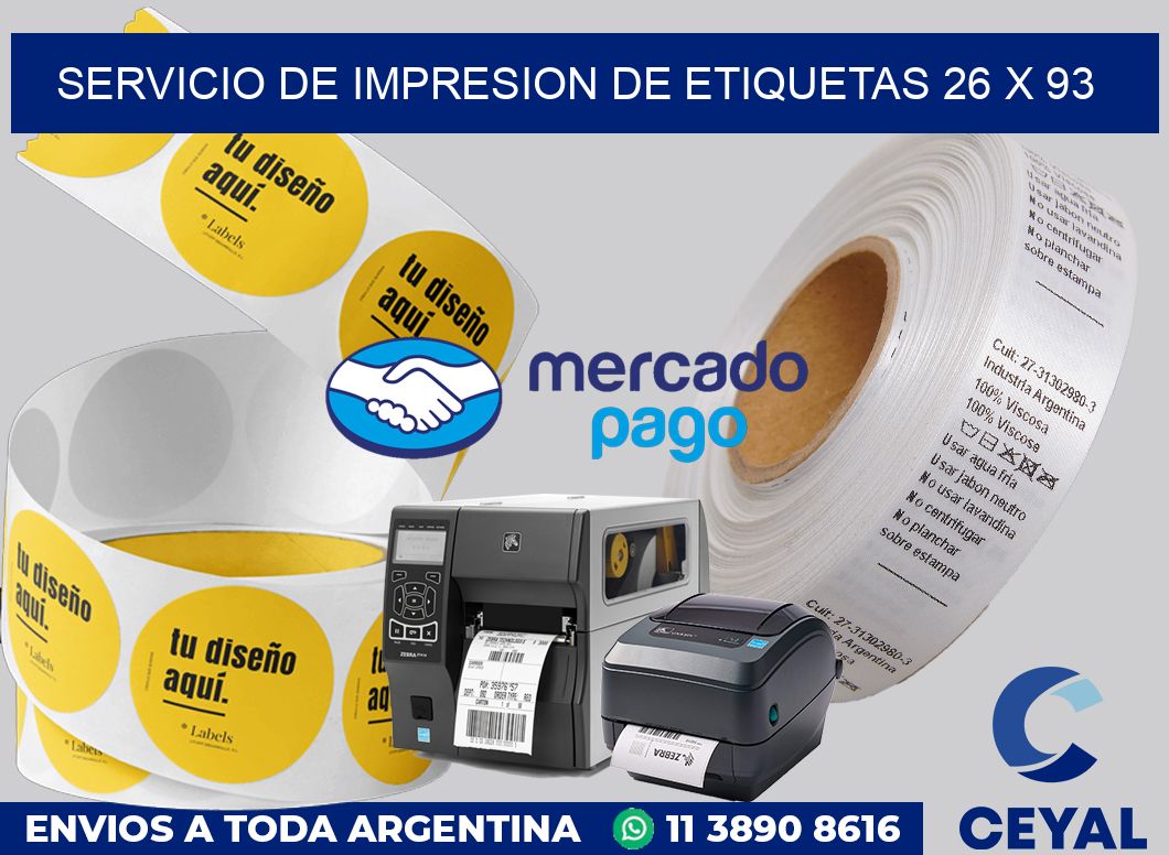 servicio de impresion de etiquetas 26 x 93