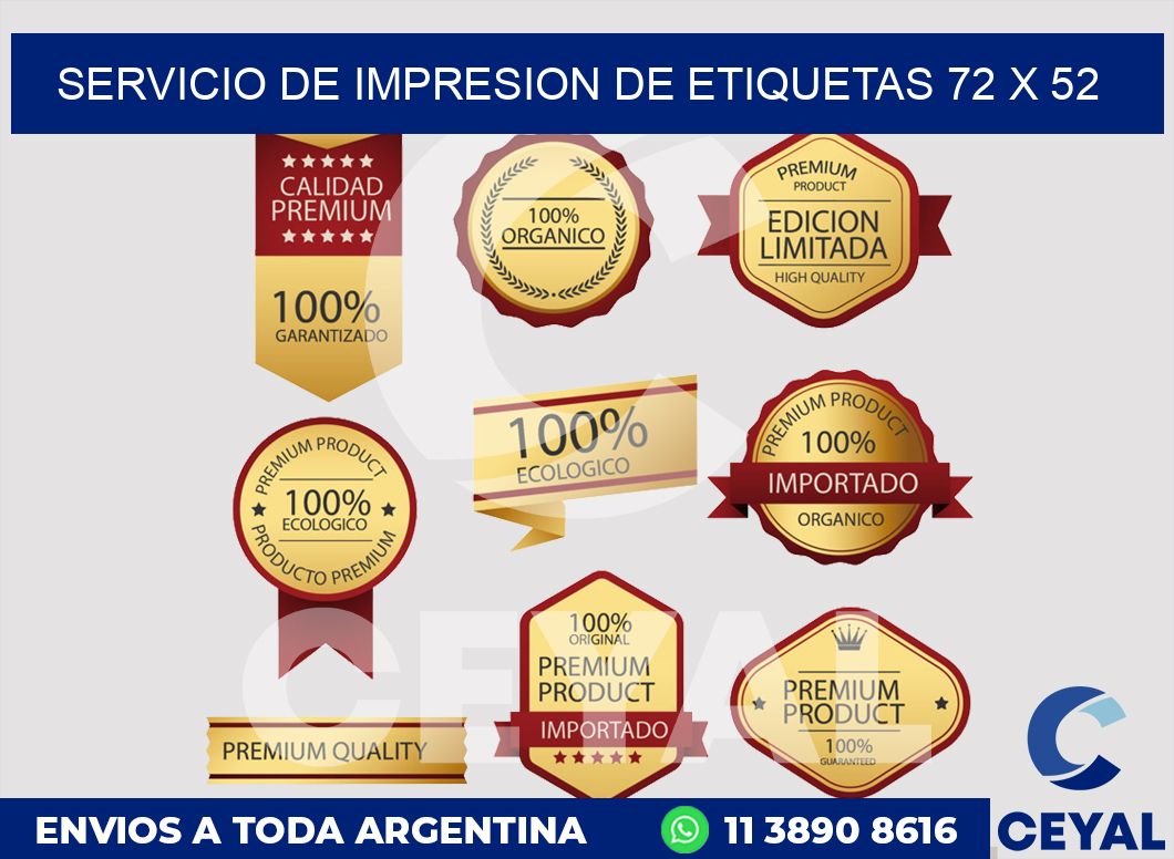 servicio de impresion de etiquetas 72 x 52