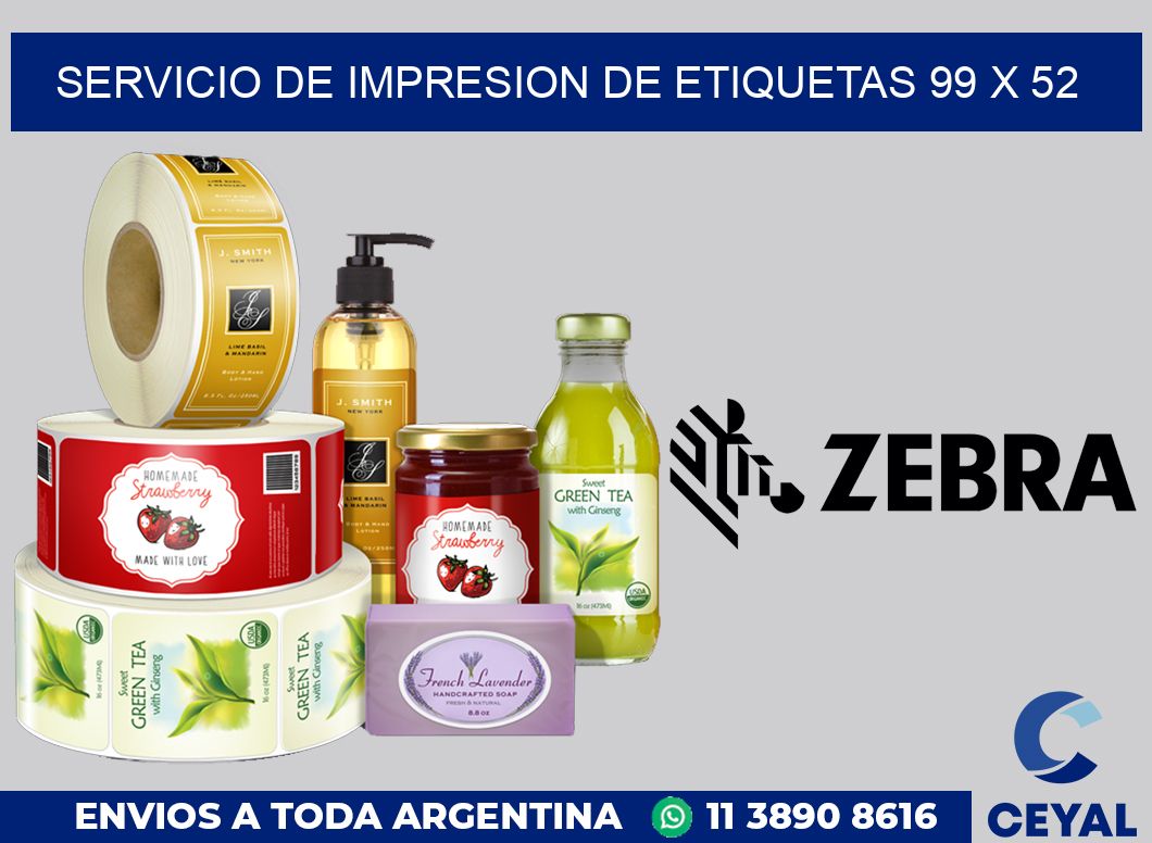 servicio de impresion de etiquetas 99 x 52