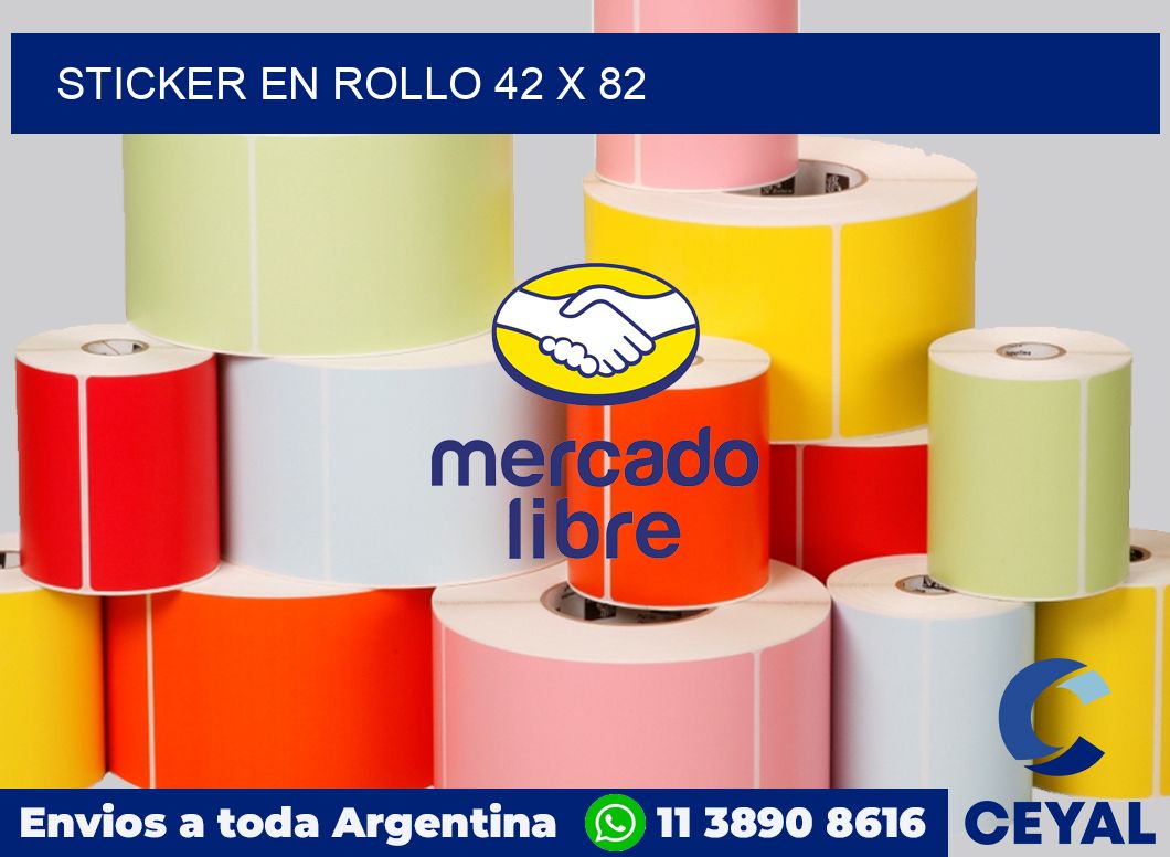 sticker en rollo 42 x 82