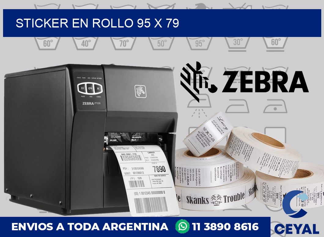 sticker en rollo 95 x 79