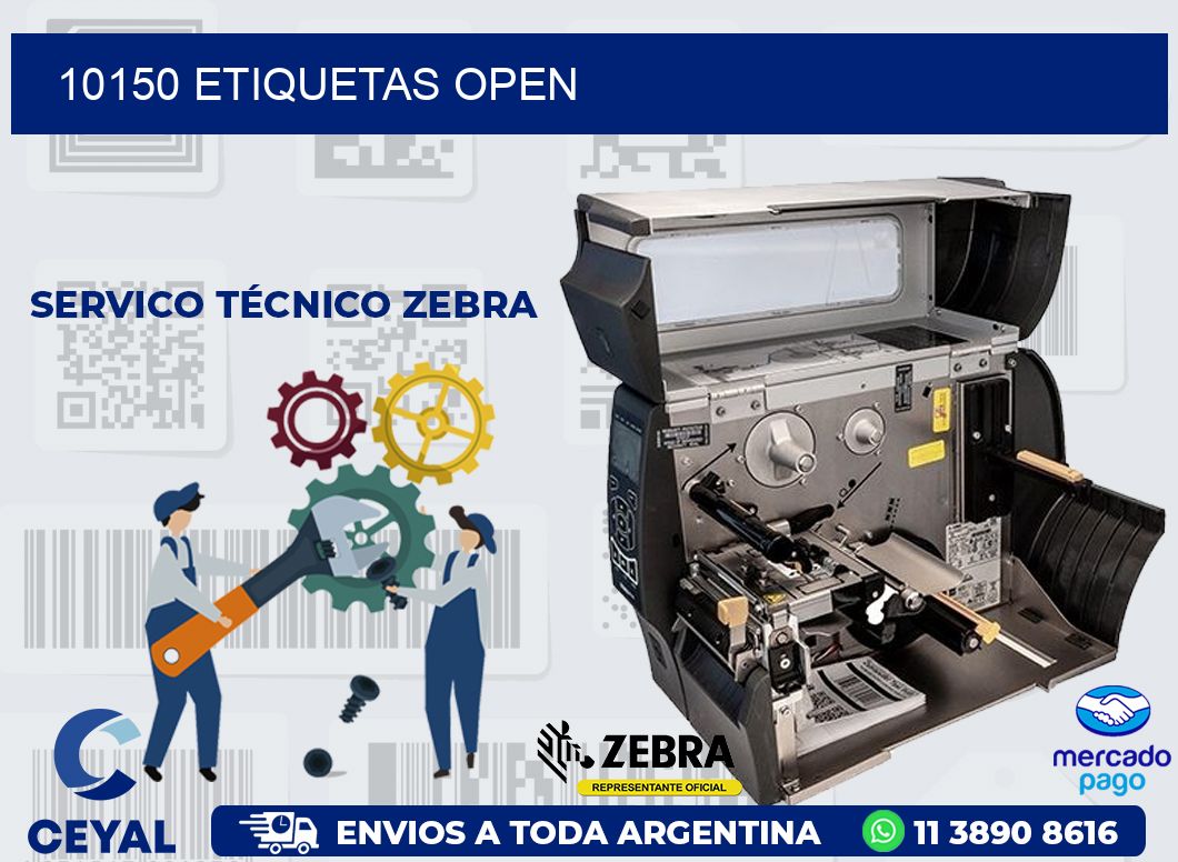 10150 ETIQUETAS OPEN