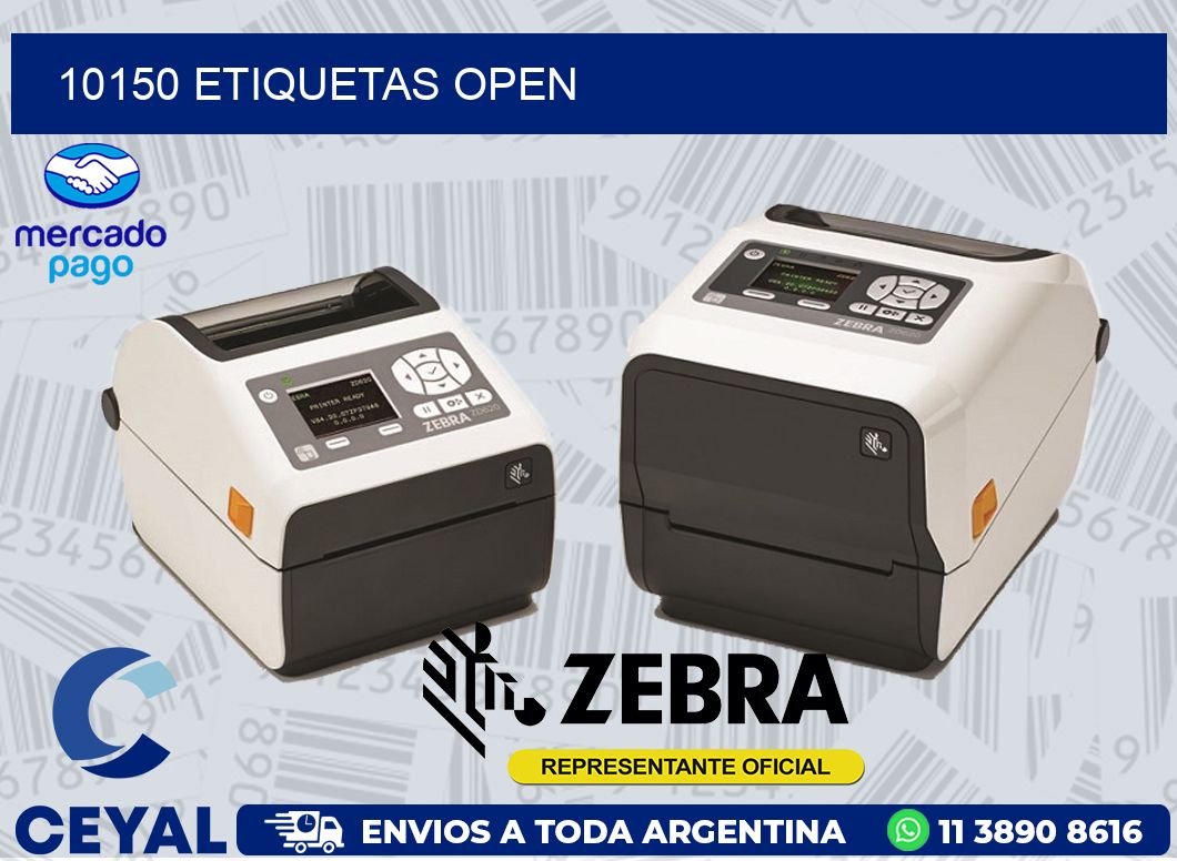 10150 ETIQUETAS OPEN