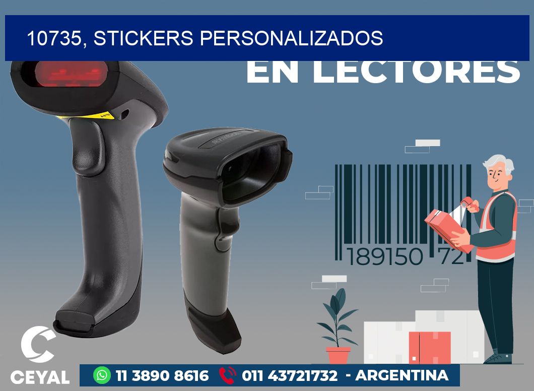 10735, stickers personalizados