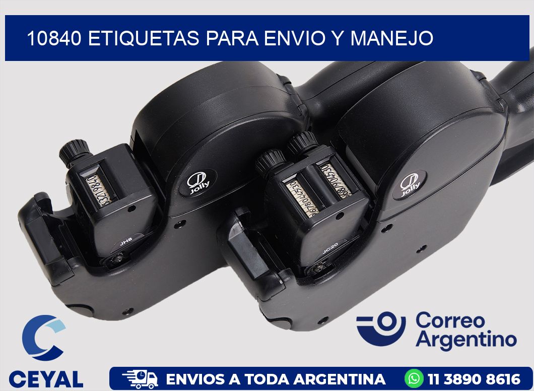 10840 ETIQUETAS PARA ENVIO Y MANEJO