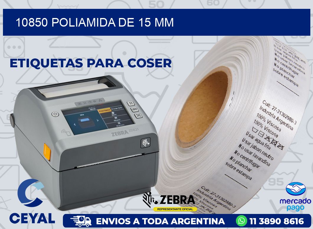 10850 POLIAMIDA DE 15 MM
