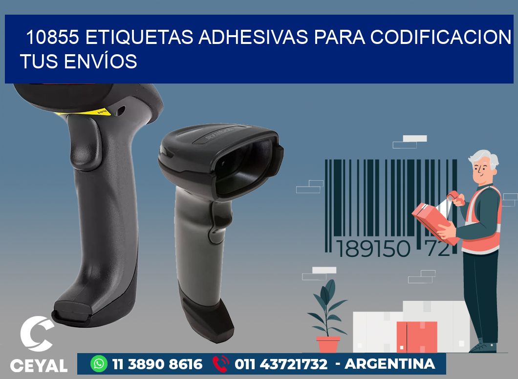 10855 ETIQUETAS ADHESIVAS PARA CODIFICACION TUS ENVÍOS