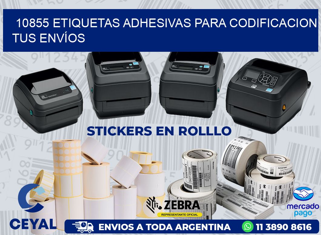 10855 ETIQUETAS ADHESIVAS PARA CODIFICACION TUS ENVÍOS